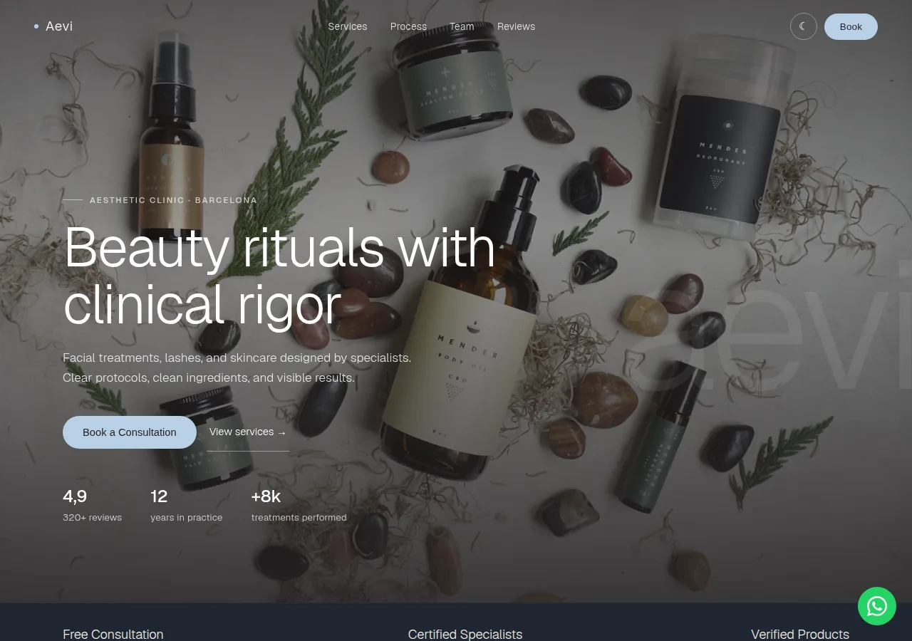 Aevi aesthetic clinic (Desktop)